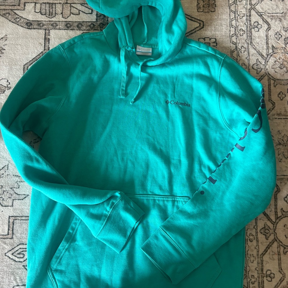 Columbia Teal Hoodie Sweatshirt